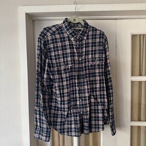 Men's GAP Plaid Shirt Blue Red SZ /Medium